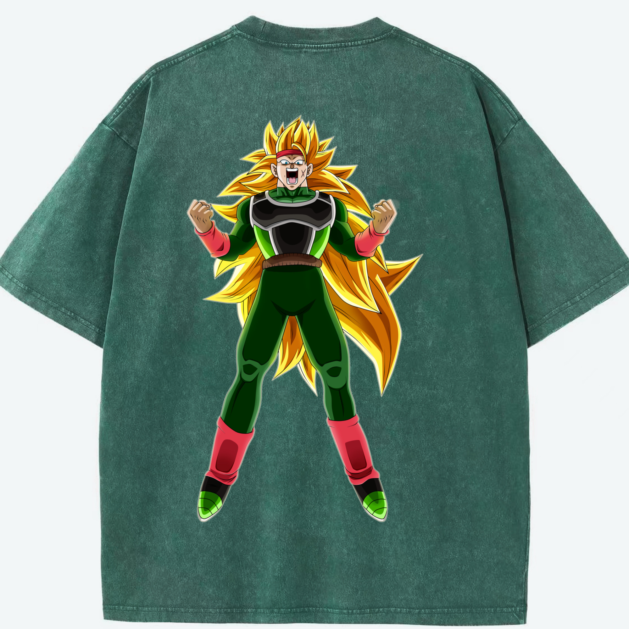 （画像用） ドラゴンボール ブロリー DRAGON BALL Broli 綿100% ヴィンテージ風 半袖Tシャツ（背面プリント）
